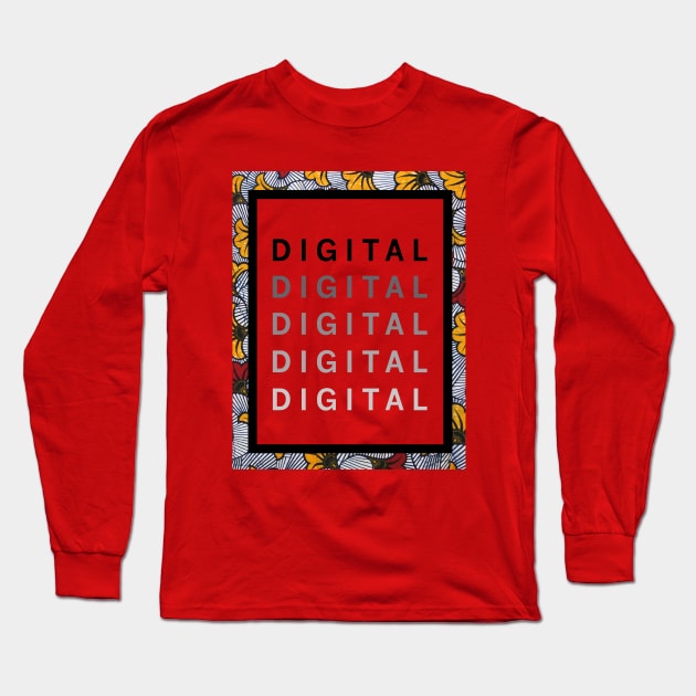 Wax Digital collection Long Sleeve T-Shirt by Katiopa creation